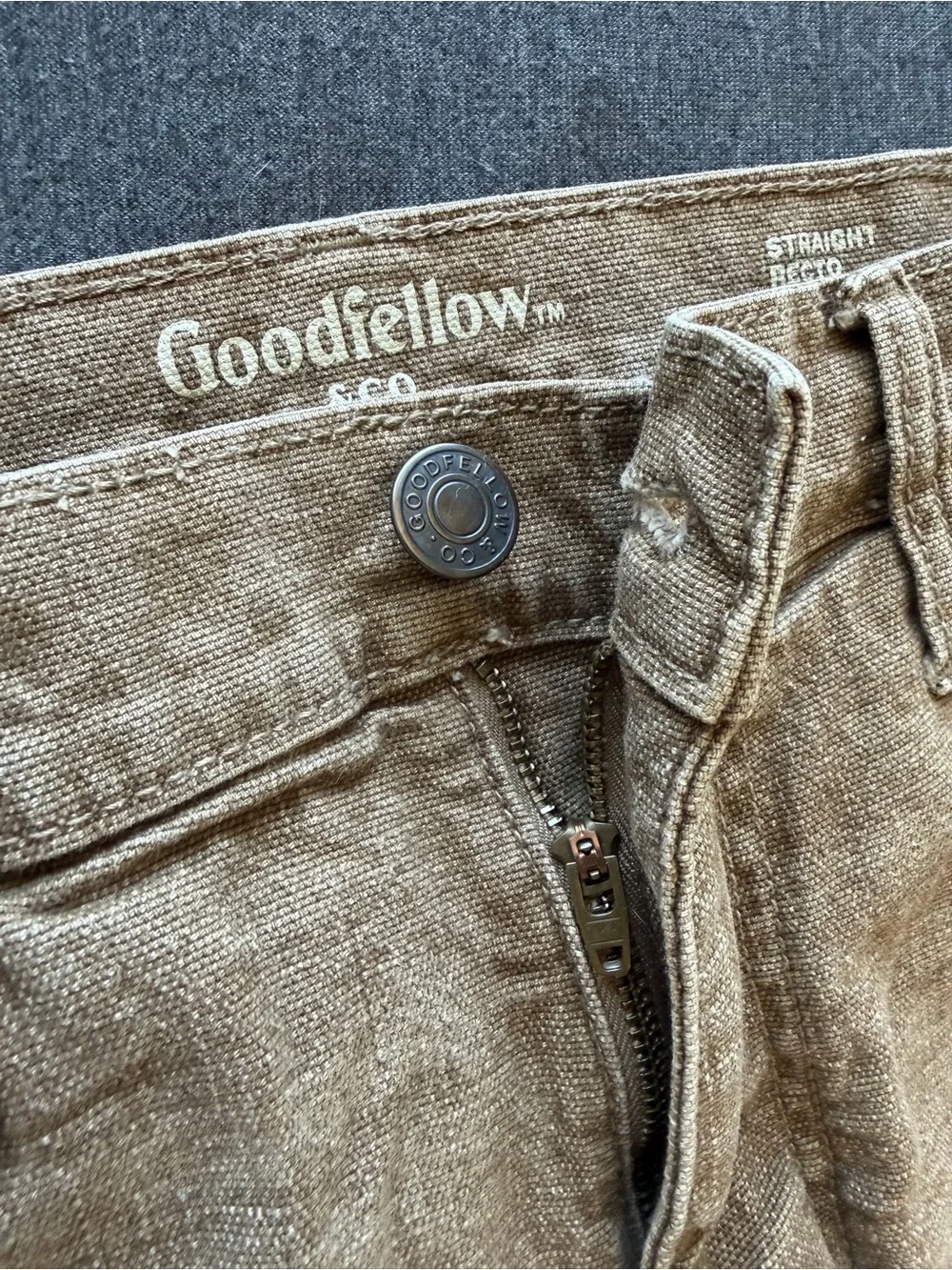 Goodfellow & Co Men’s Straight Fit Tan-Brown Jeans